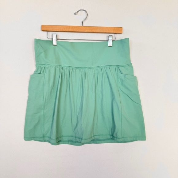 Athleta Salutation Stash Pocket 14.5" Skort 1X Green performance Athletic Golf - Picture 4 of 11